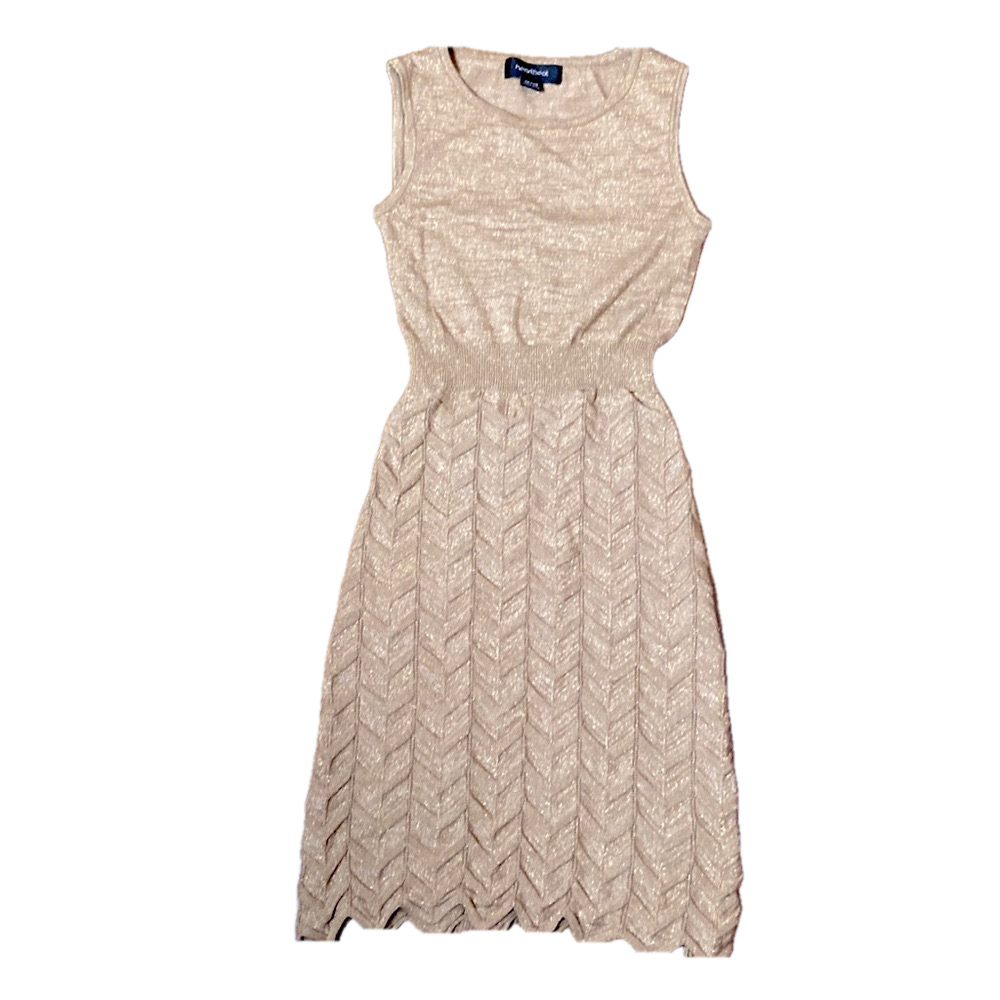 ๐ท Heartbeat ๐ท Glimmering Gold Sleeveless Dress - Picture 9 of 9